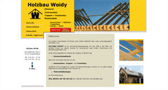 Desktop Screenshot of holzbau-woidy.de