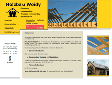 Tablet Screenshot of holzbau-woidy.de